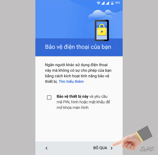 Chọn bỏ qua 
